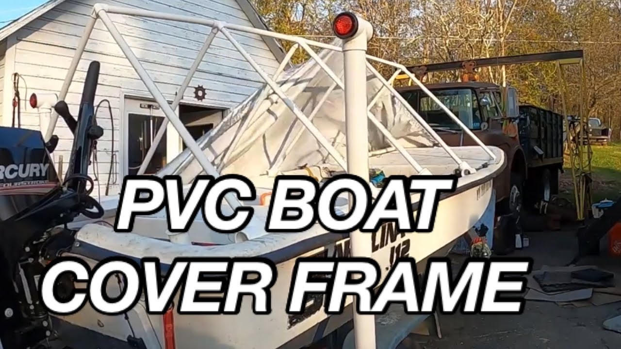 Cover that boat for pennies, not dollars! Using PVC to make a boat cover frame. Materials list below