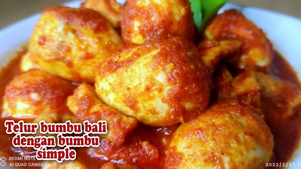 Resep telur bumbu bali spesial