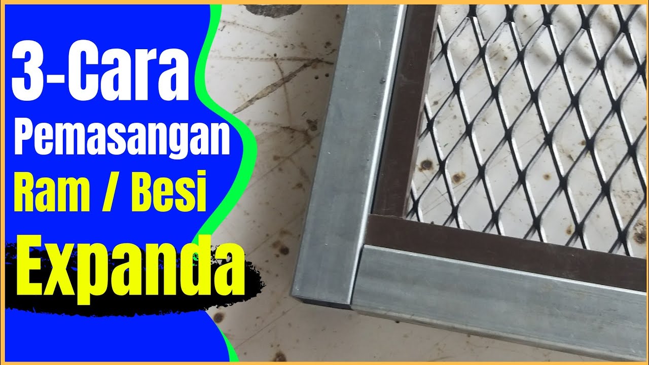 Cara Memasang Besi Expanda / Expanded Metal
