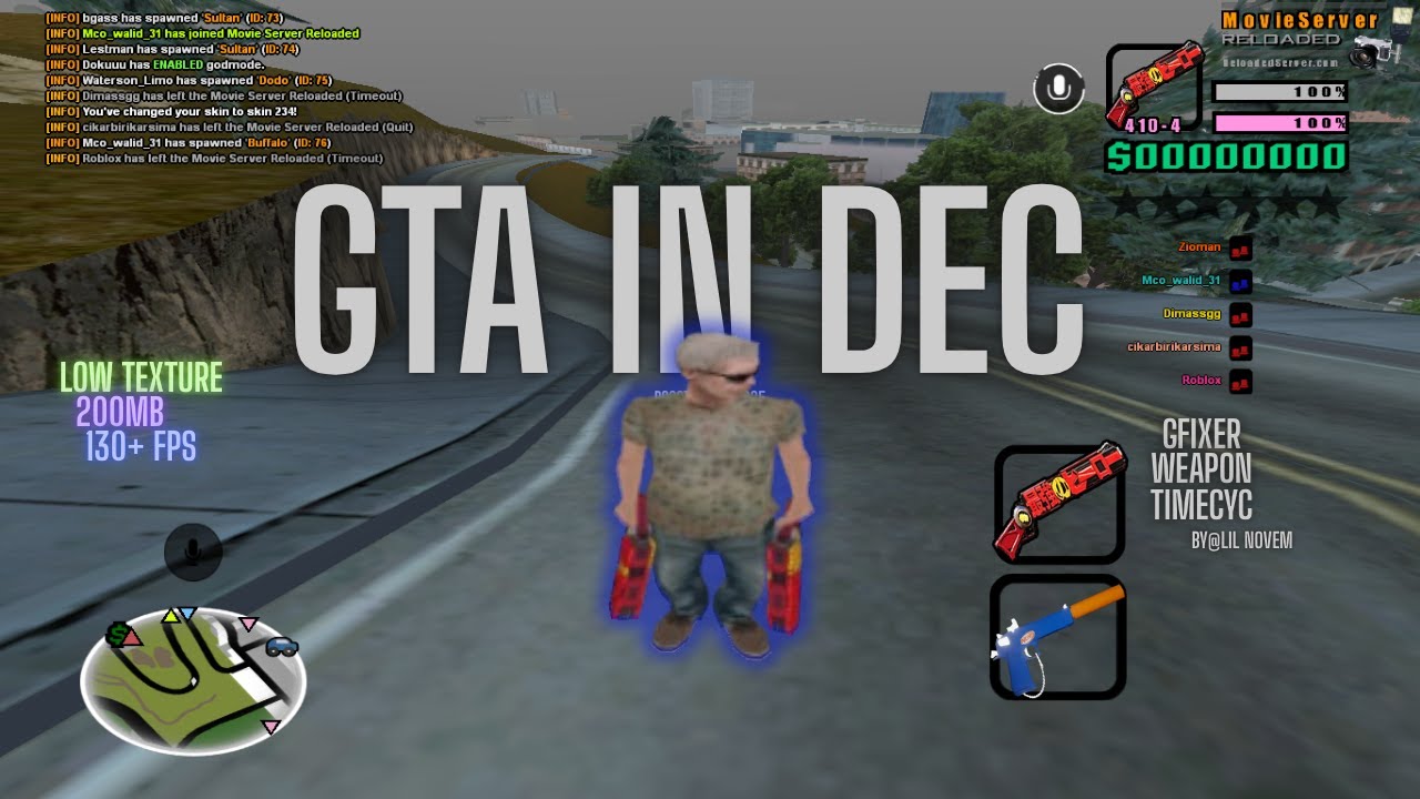 GTA SAMP HIGH FPS MODPACK FOR LOW END PC [GTA IN DESC]