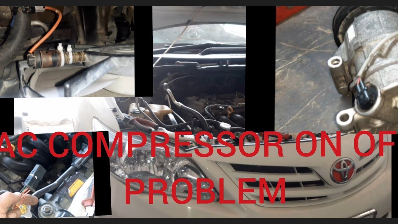 #TOYOTA COROLLA 2010 Ac on RPM UP&DOWN & Ac  compressor on off and #Tripping problem solution now