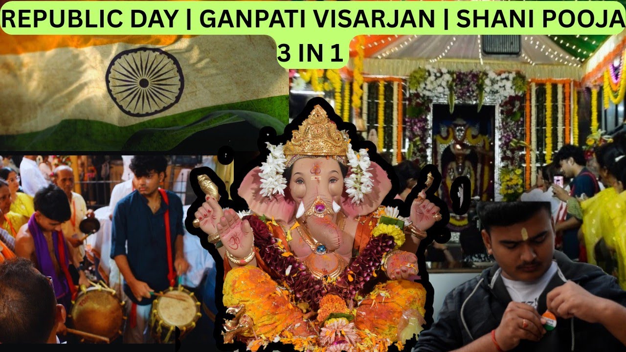 Republic day + Ganpati Visarjan + Shani Mandir Pooja | BORIVALI BROTHERS 