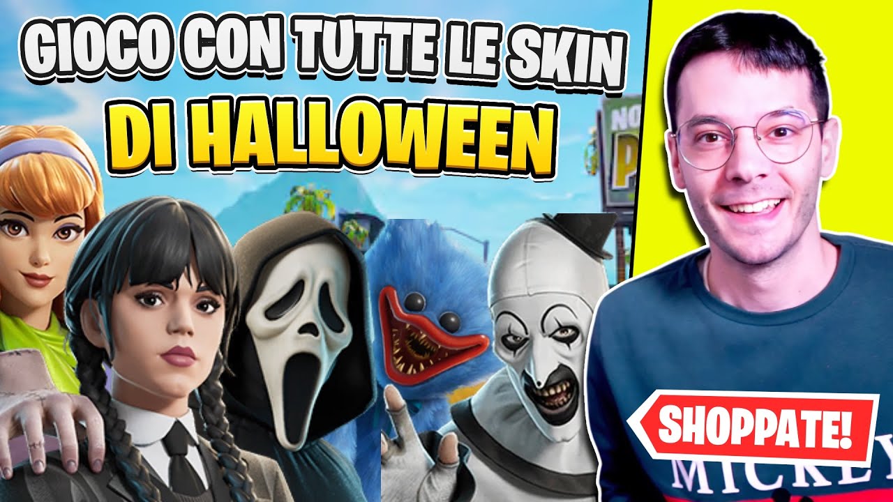 GIOCO Con TUTTE le SKIN di HALLOWEEN [Shoppate] ! Fortnite #fortnite #fortniteita #smi_ii