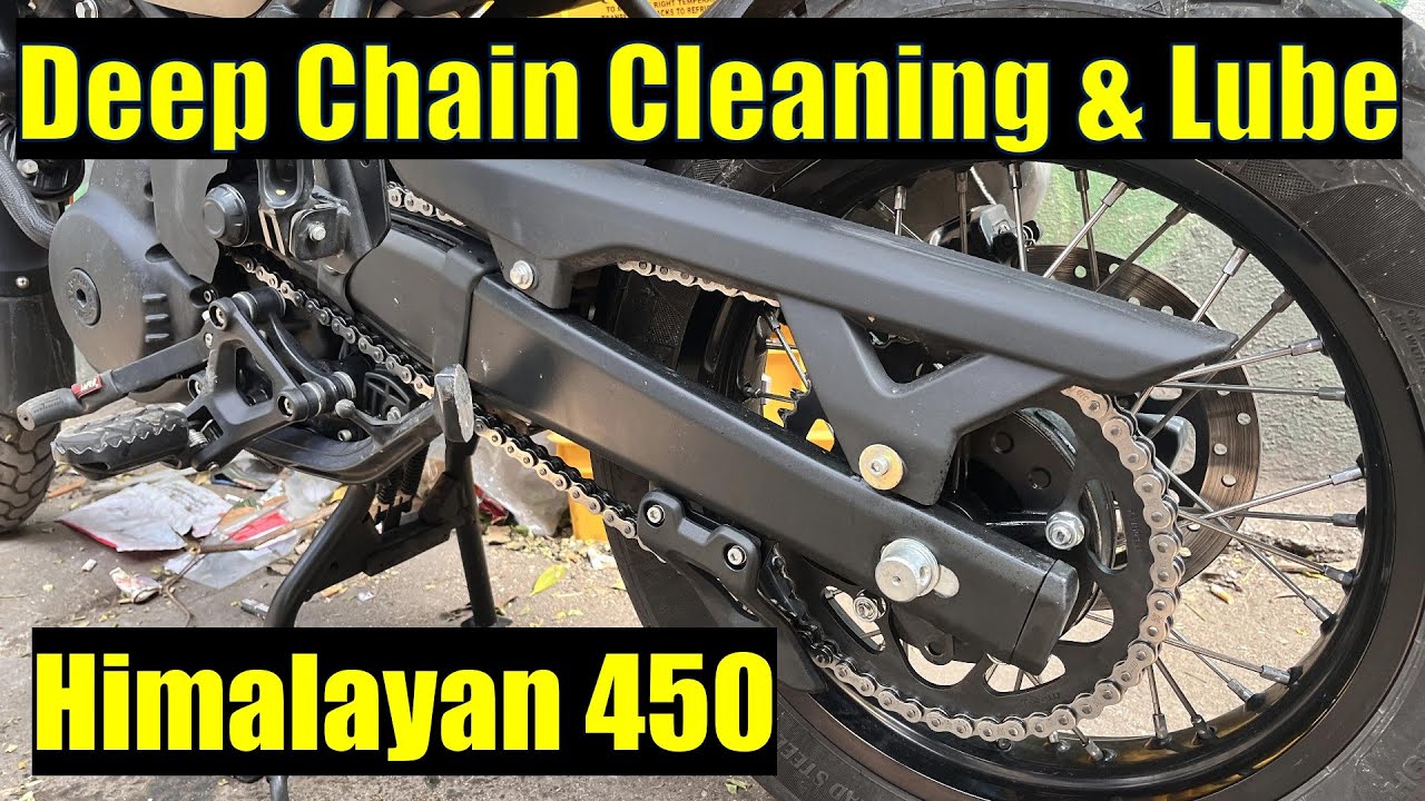 DIY - Himalayan 450 Deep Chain cleaning & Lube 🏍️🏍️🏍️