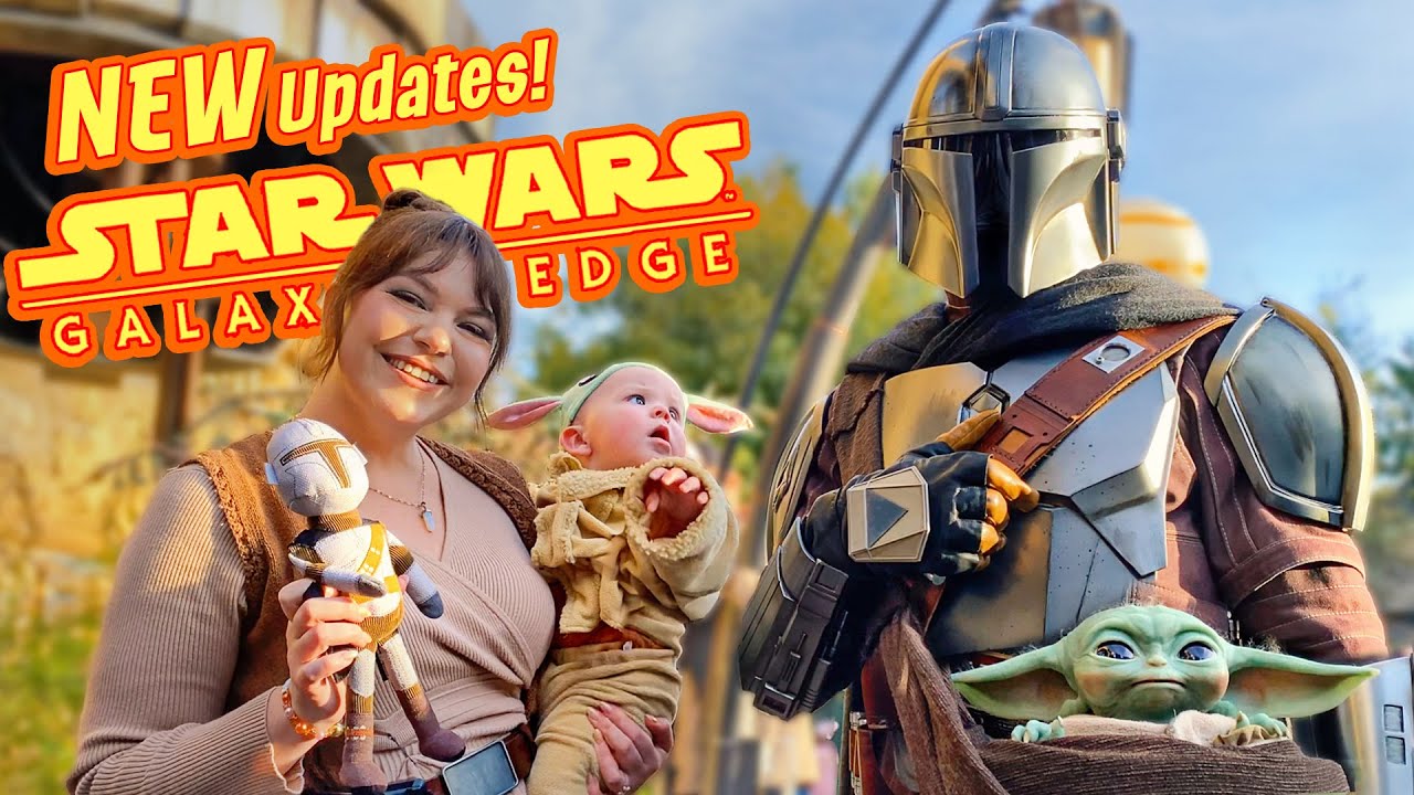 NEW at Galaxy's Edge & Our Child Meets THE MANDALORIAN