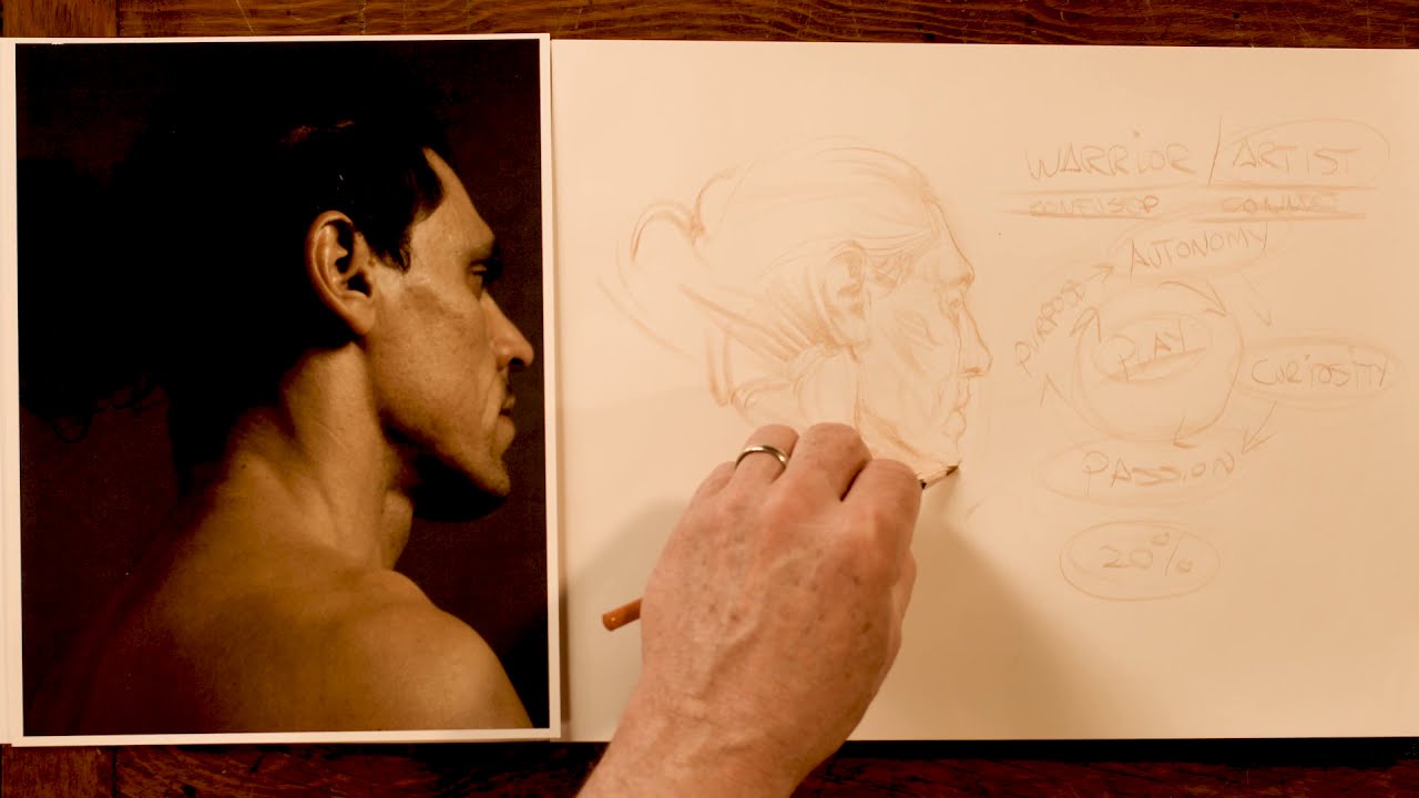 STEVE HUSTON DRAWS from life | Art As Hard Play