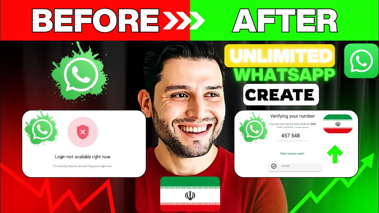 Iran Unlimited WhatsApp Account Create 100% Working Method 2025😱🔥