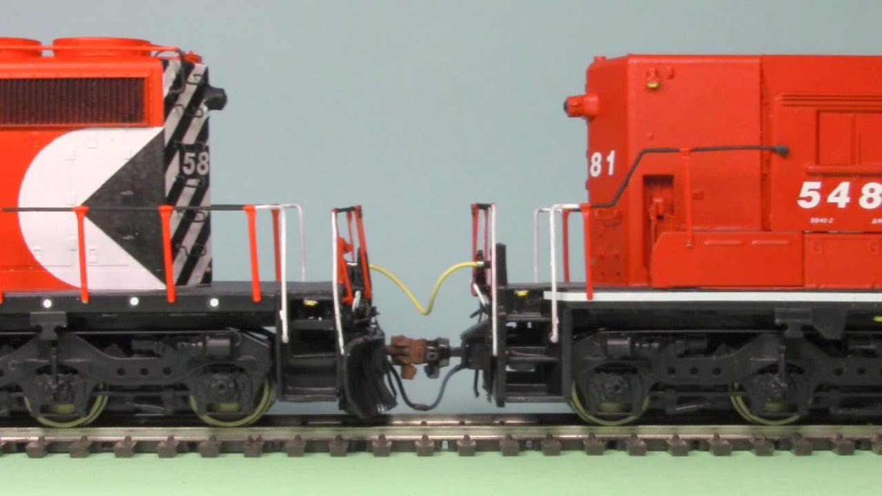 Demonstration Video Of The New HO Scale High Performance Magnalock Brake Lines & MU Cables