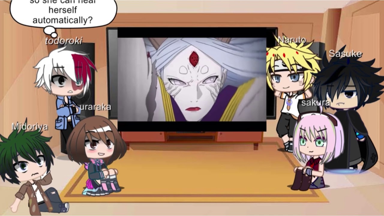 MHA and Naruto characters reacts to Sakura // episode 2// Gacha club