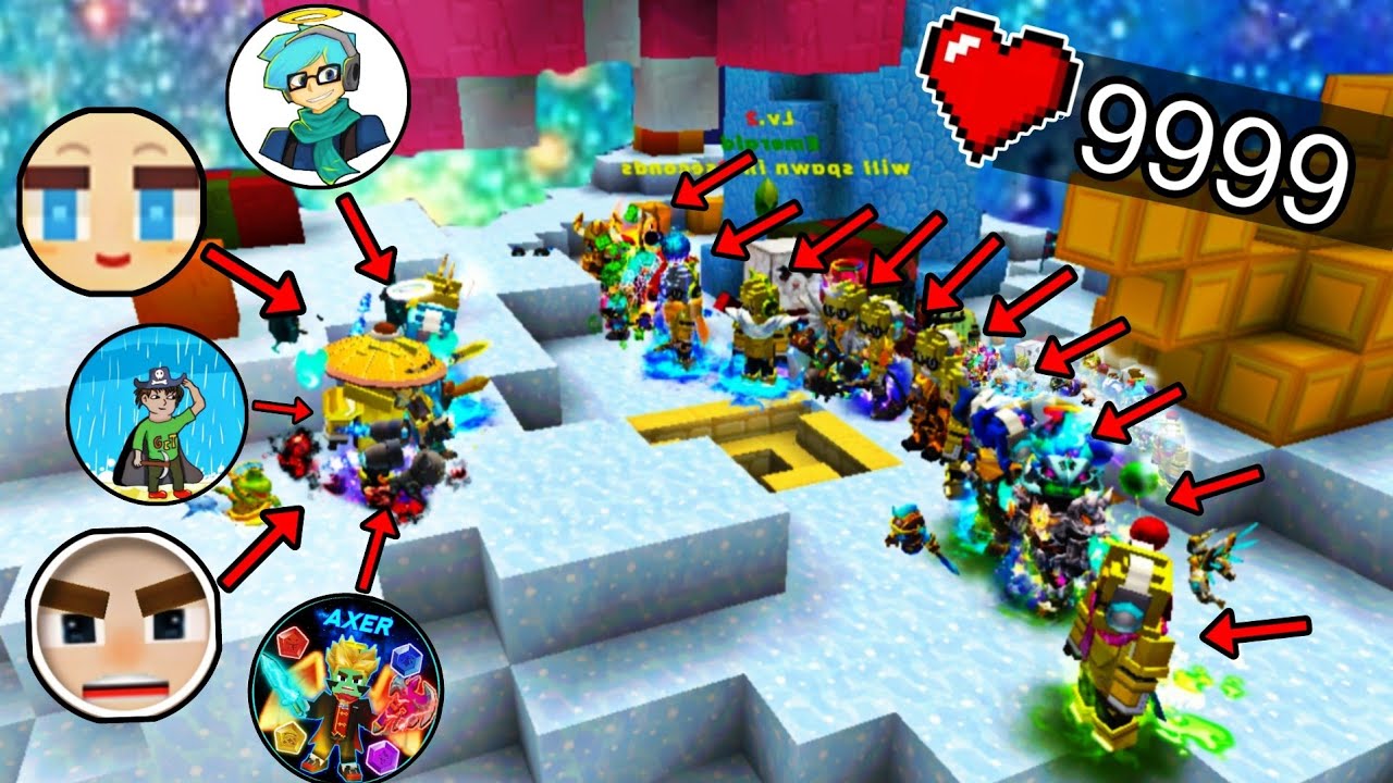 First Time in Blockman GO History!! 👽 5 BGTUBER vs 12 Pro Player in BedWars!? ☠️🔥  (Blockman GO)