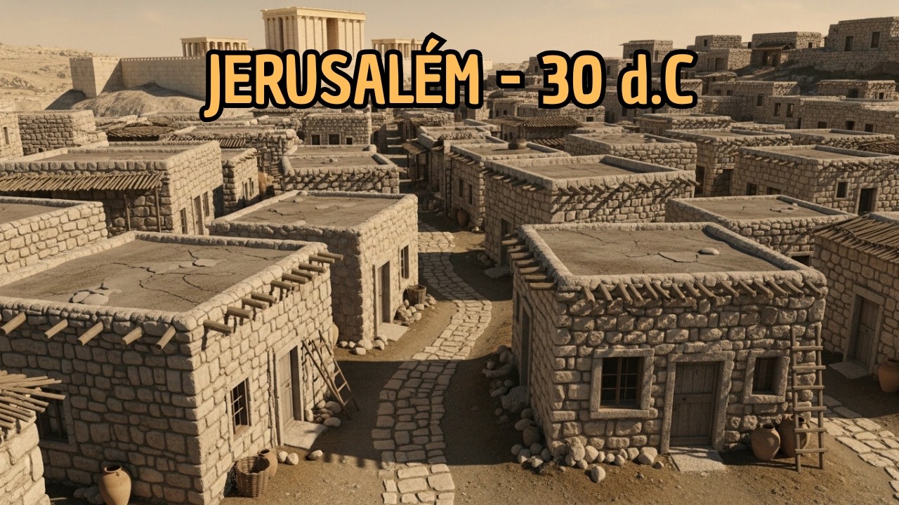 Como Era Jerusalém em 30 d.C. | Reconstrução com IA da Cidade Antiga Bíblica (Documentário)