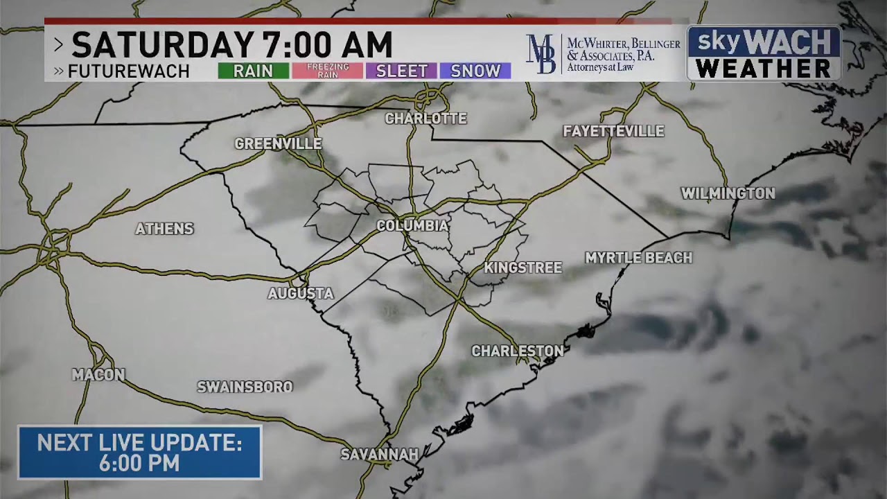 Ice Threat Looms for Parts of South Carolina