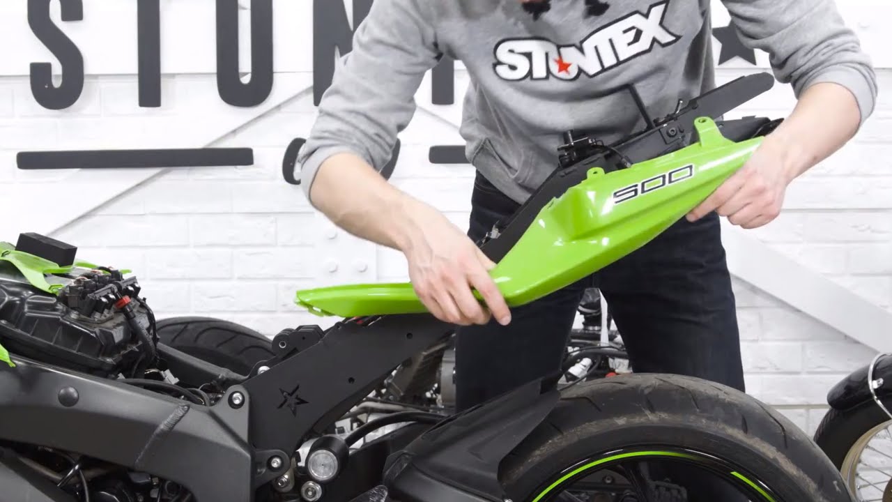 Установка Подрамника Stuntex на ZX6R 09+