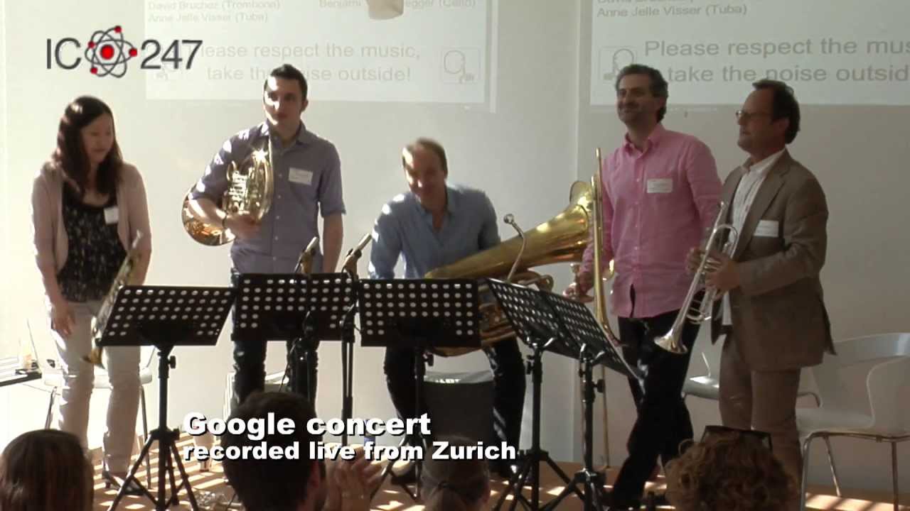 David Bruchez, Anne Jelle Visser, Frits Damrow and students Google concert