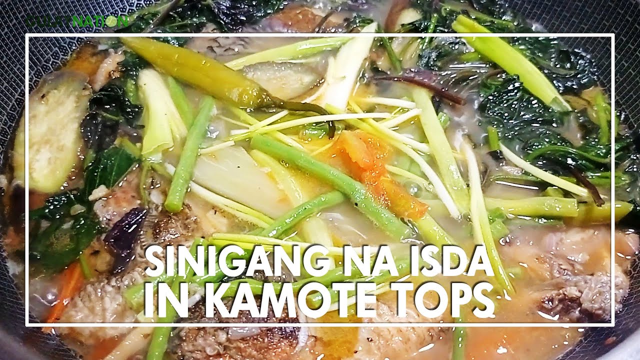 Sinigang Na Isda In Kamote Tops