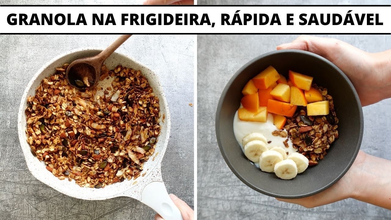 Granola saudável em 10 MINUTOS / deliciosa, vegana e nutritiva