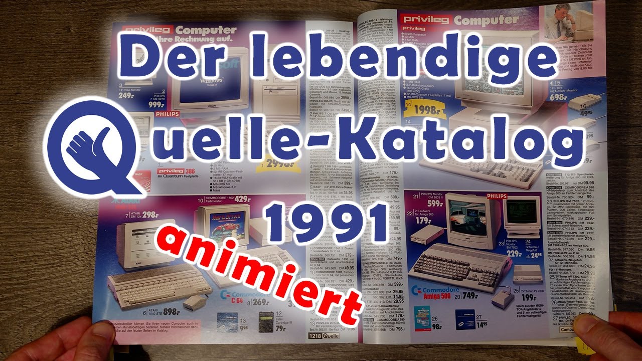 Der lebendige Quelle-Katalog 1991/92 – animierte Kindheitserinnerungen