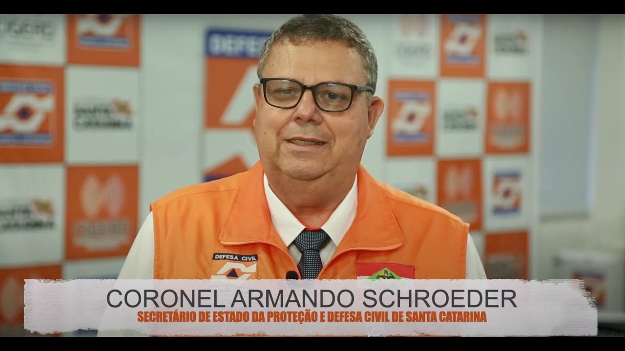50 Anos Defesa Civil de Santa Catarina | Depoimento Secretário Coronel Armando Schroeder