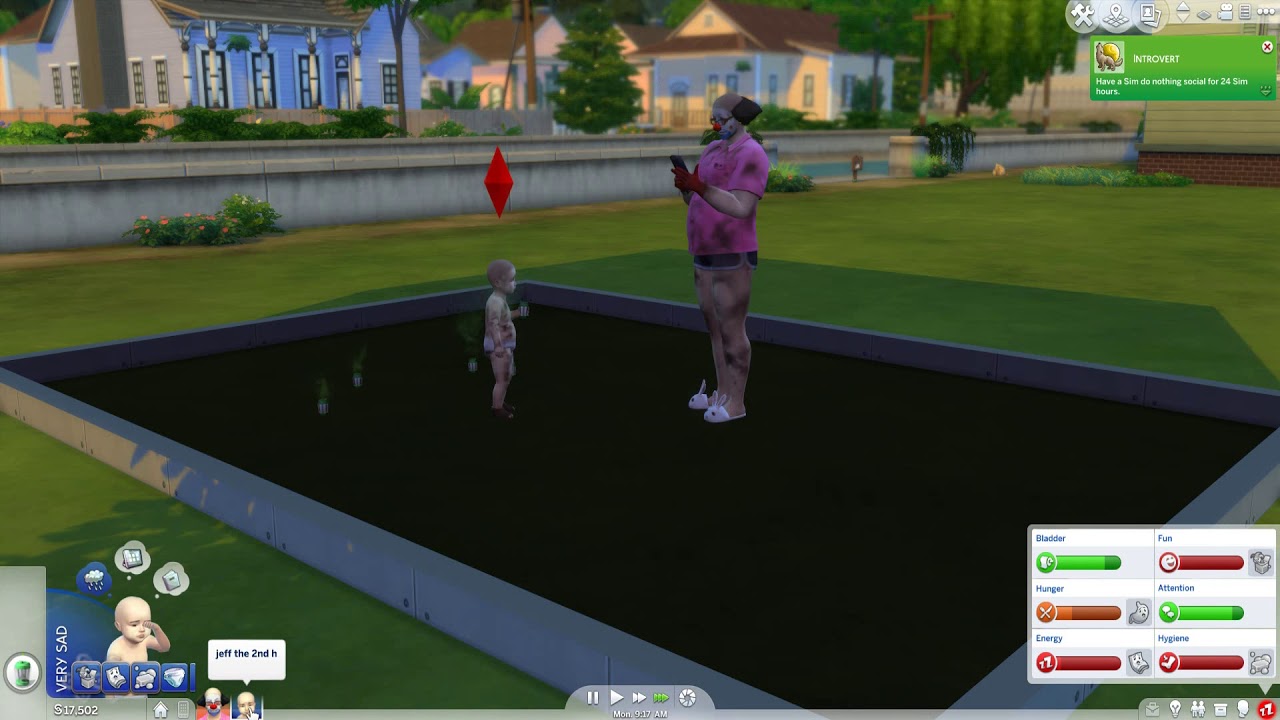 Sims 4 - killing jeff and his baby