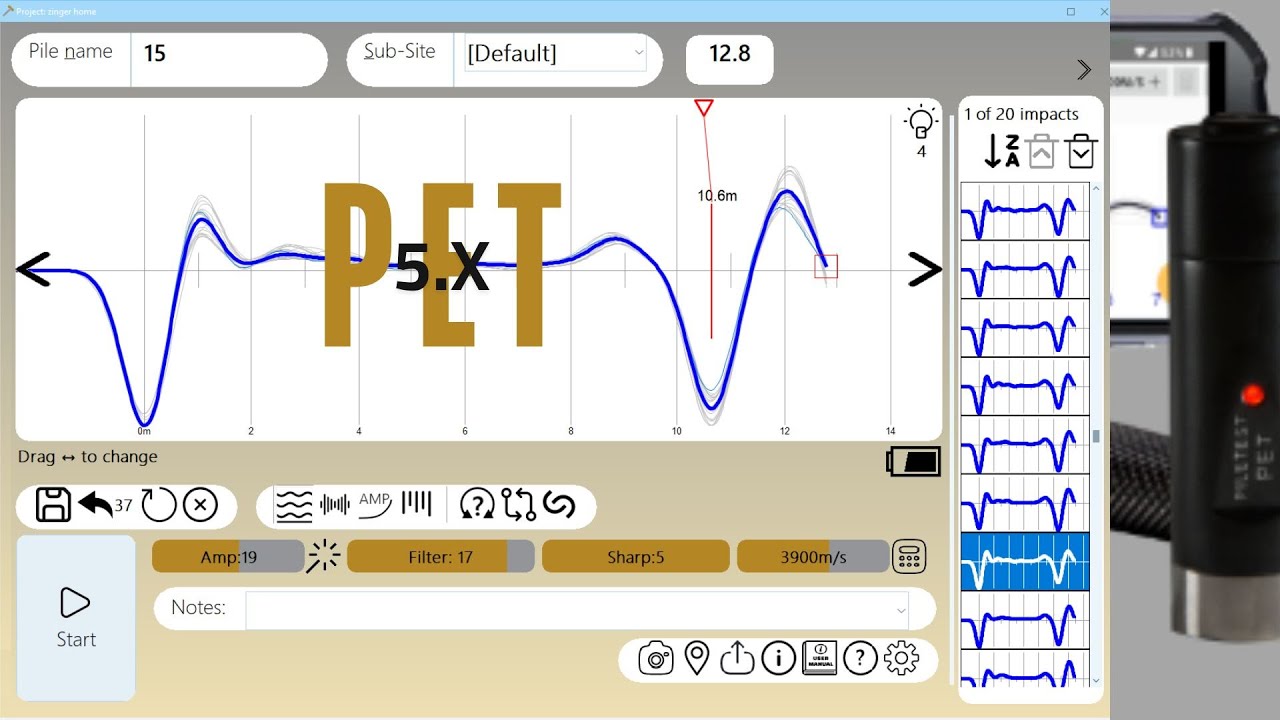 How to execute a pile integrity test (PIT) using PET 5.x - A Webinar