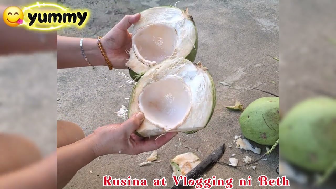 ASMR #FRESH BUKO FROM THE BACKYARD #VIRALVIDEOS 