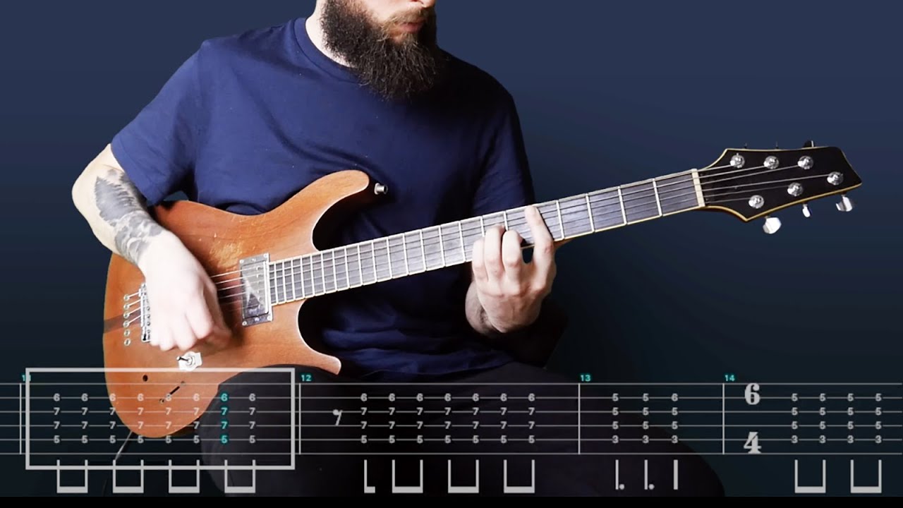 Bring me the Horizon - It Never Ends Guitar (TABS ON SCREEN)