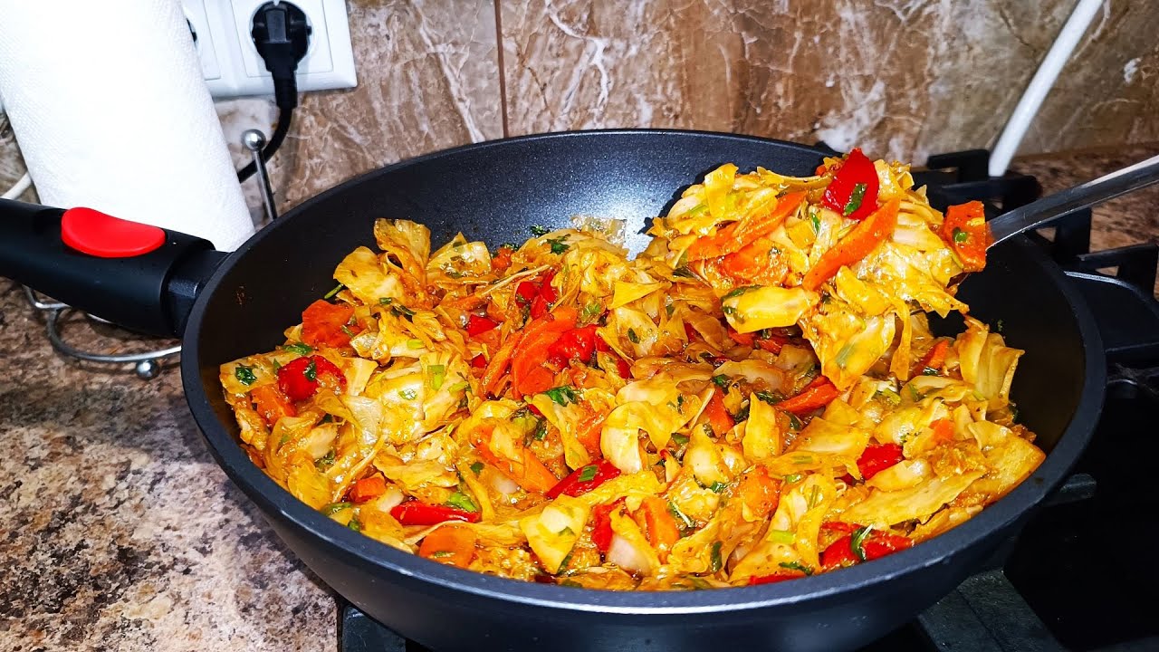 ТУШЕНАЯ КАПУСТА! Новый Вкусный и СОЧНЫЙ РЕЦЕПТ!