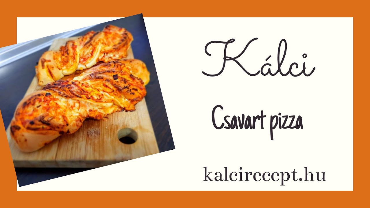 Csavart pizza készítése