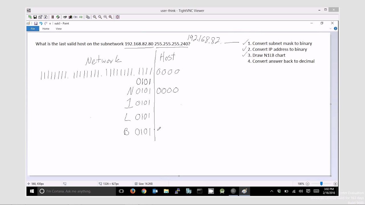 IPv4 Subnetting - Finding the last valid host in a network