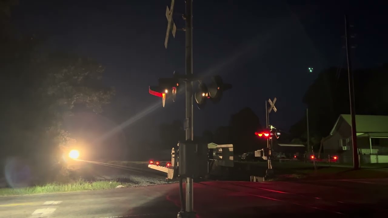 FGA Train Track Speed through Quiet Florida Panhandle Town