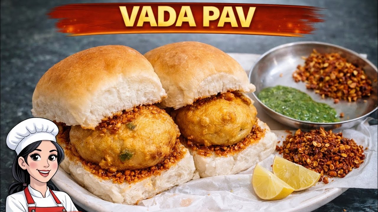 Vada Pav Recipe | Mumbai Street Style Vada Pav at Home