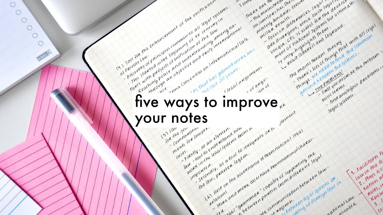 IMPROVE YOUR NOTES » five ways