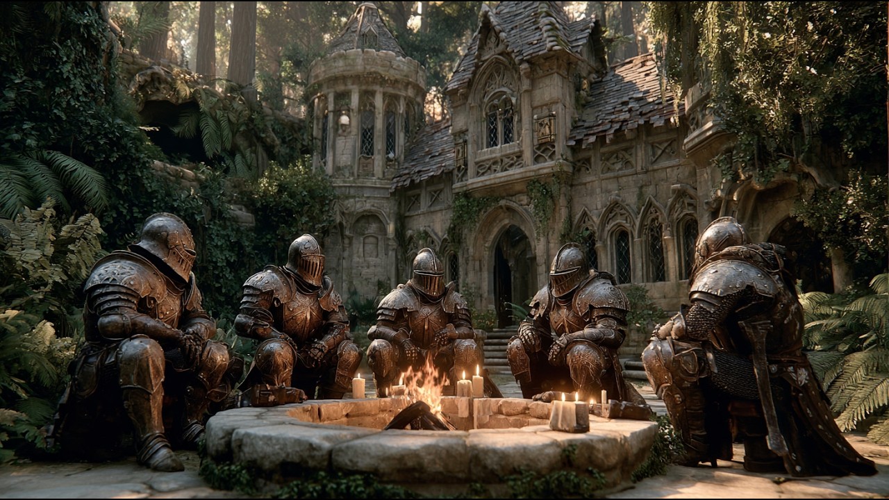 The Twilight Conclave of the Verdant Stronghold | Medieval Fantasy Music & Animated Ambience