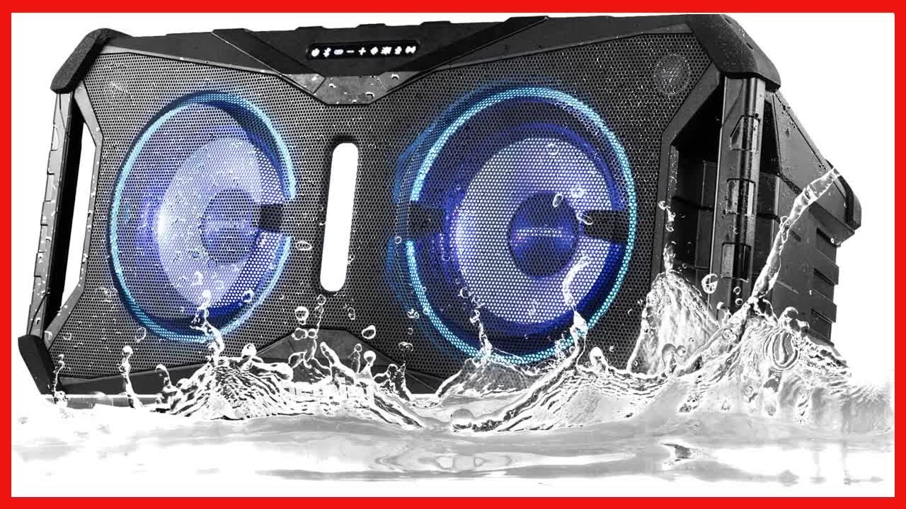 Gemini Sound SOSP-8BLK Soundsplash Rechargeable Waterproof Wireless 420 Watt Peak Power Floating