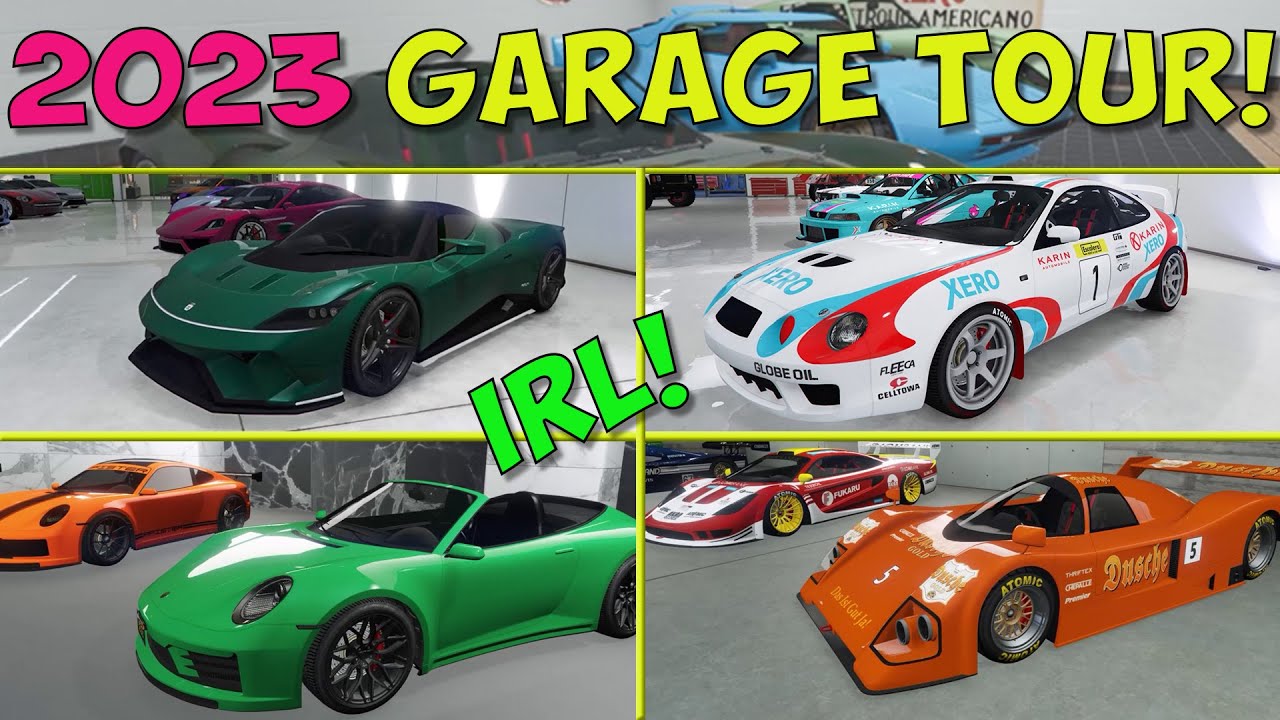 Retset's 2023 'Real Life' 300 Car Garage Tour. Pour a drink and chill out! (GTA Online/IRL!)