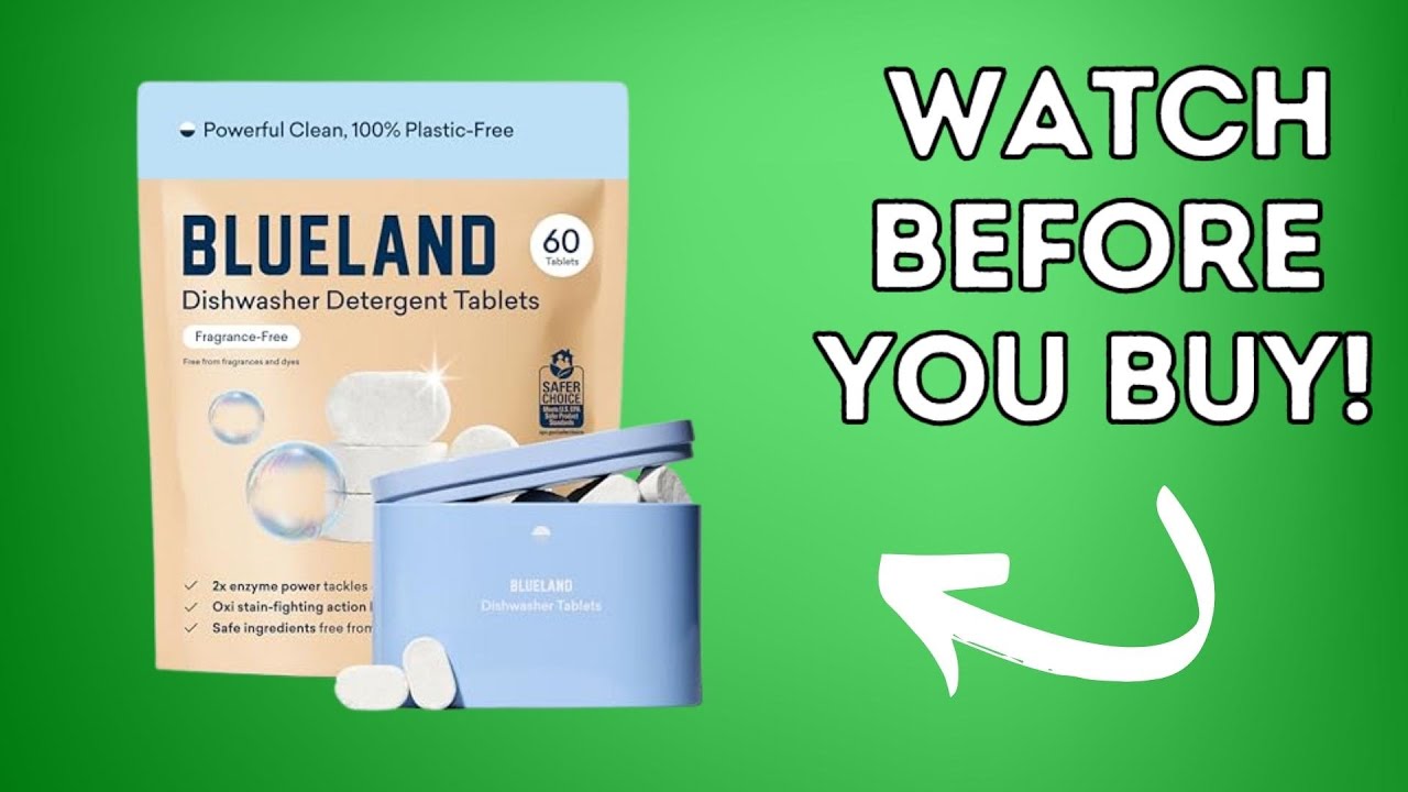 BLUELAND 100% Plastic-Free Dishwasher Detergent Tablets | Product Review