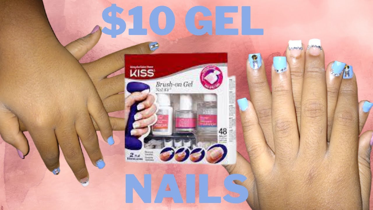 $10 Gel Nails || KISS Brush-On Gel Nail  Kit || Beginner Friendly