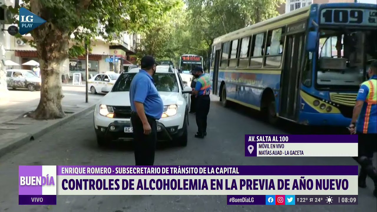 Controles de alcoholemia en la previa de año nuevo