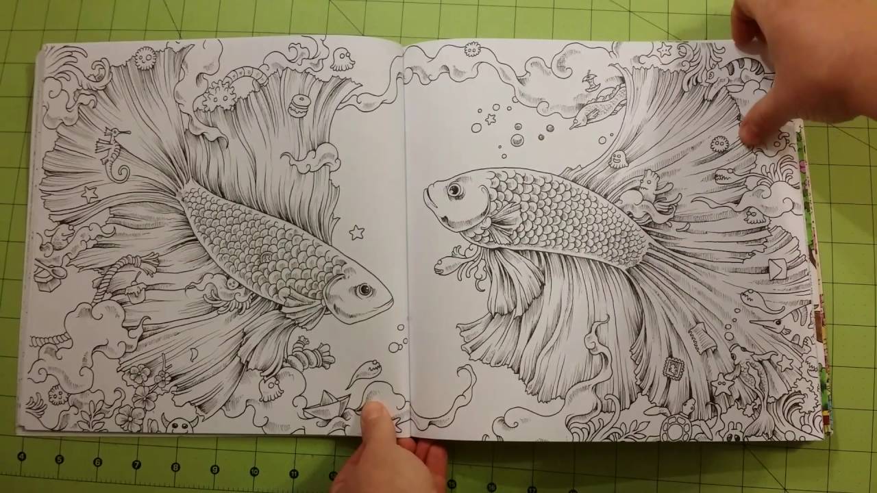 The Animorphia kerby rosanes review flip through  adult coloring book