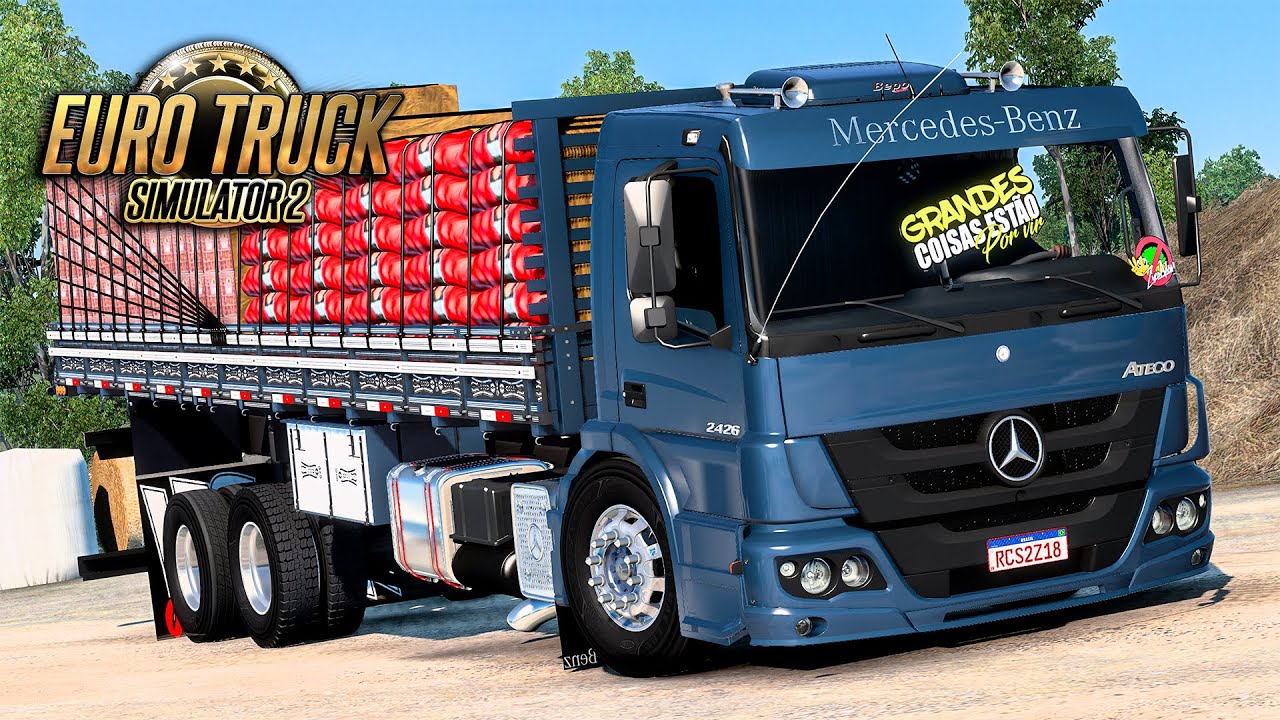 MB Atego 2426 Carregado de Cebola e Tomate - Euro Truck 2