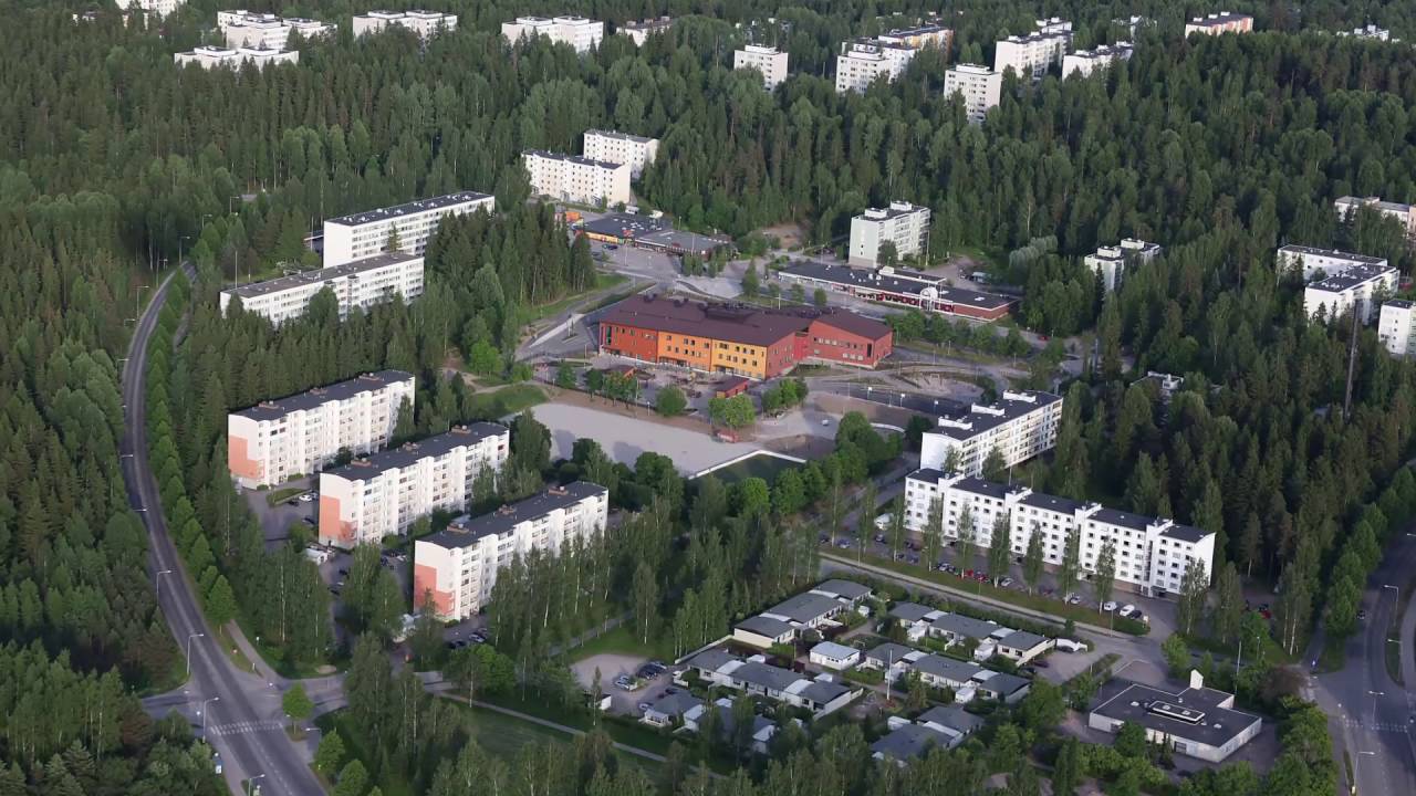LAHDEN kaupunki. Suomen matkailu. Ilmakuvia Lahdesta.