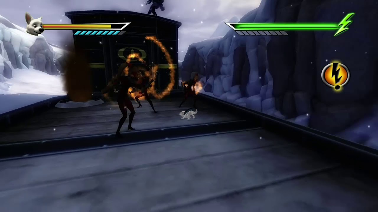 Disney Bolt - Attacking 3rd Disky on Chew Chew Train ( Glitch )