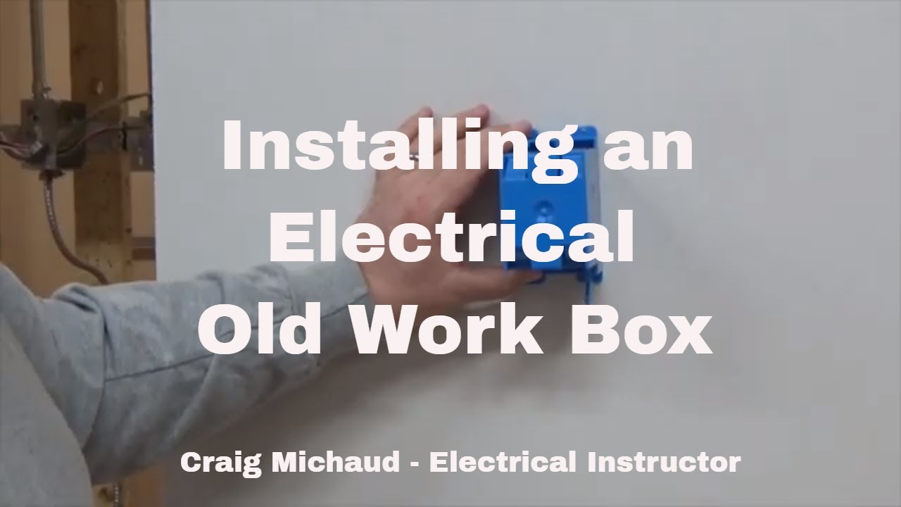How to install an Old Work Electrical Box!!