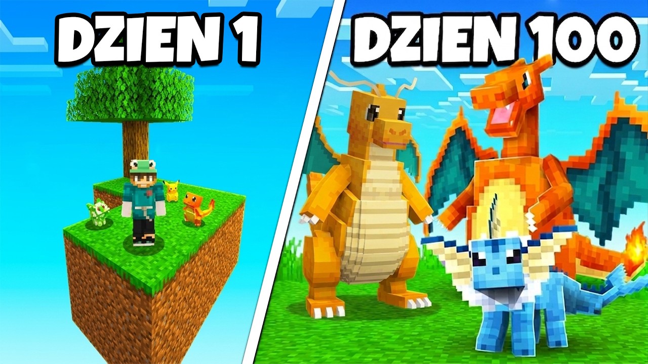 Spędziłem 100 dni w Cobblemon SKYBLOCK!