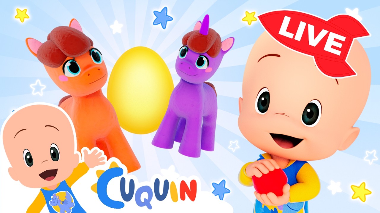 🔴 LIVE 🔴 Learn colors, numbers and shapes with Cuquín | Educational videos for kids