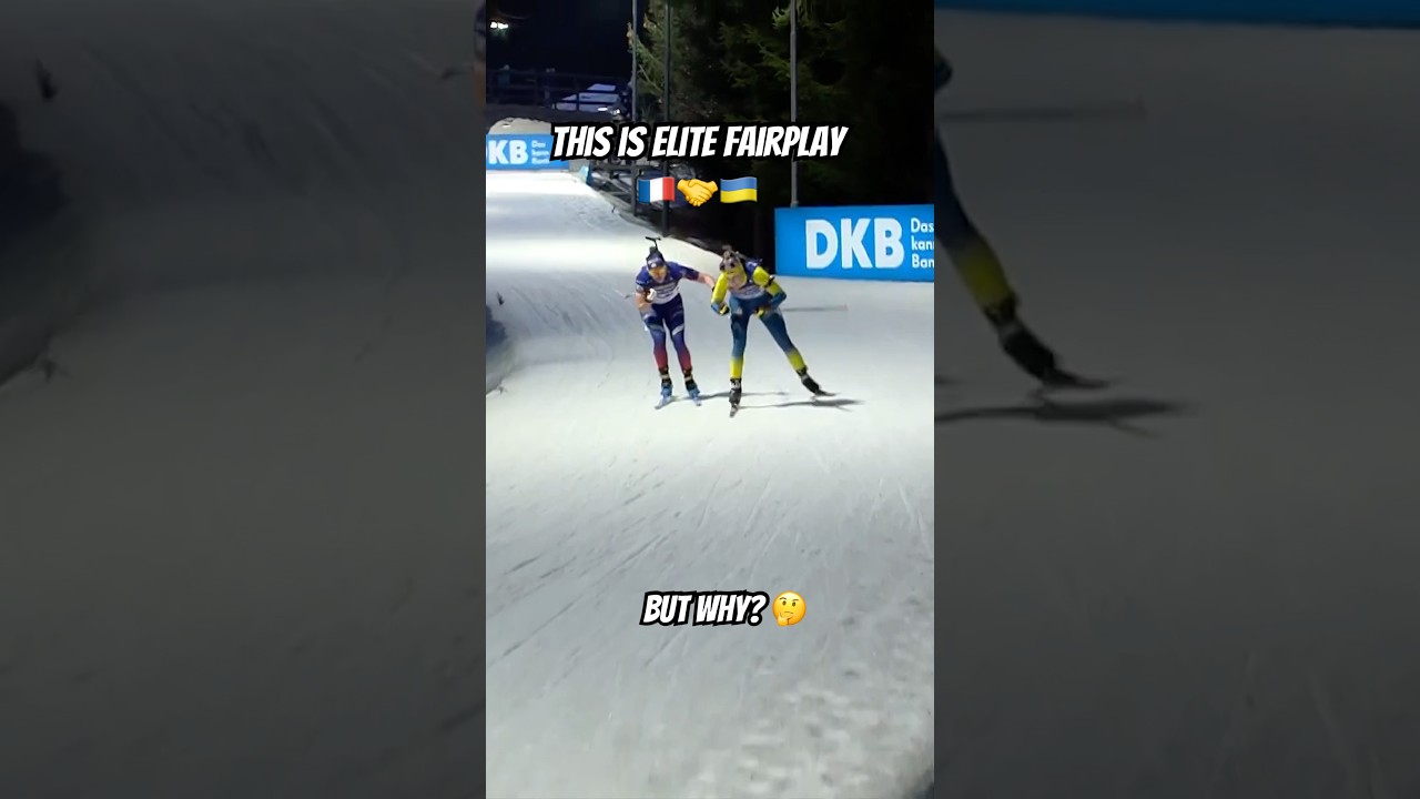 The Moment That Defines #biathlon 🇫🇷🤝🇺🇦