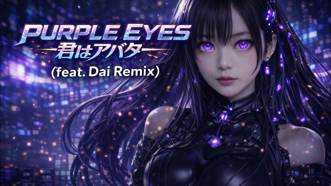 「PURPLE EYES / 君はアバター(feat.Dai Remix)」オリジナルソング🎶 Full #IRIAM  #イリアム #オリジナル曲 #ROCK #CYBER #やどかり69