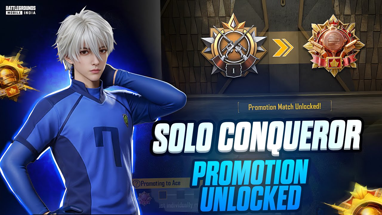 Solo Promotion Match Unlocked 🔥Crown To Solo Conqueror Rank Push strategy | BGMI S29