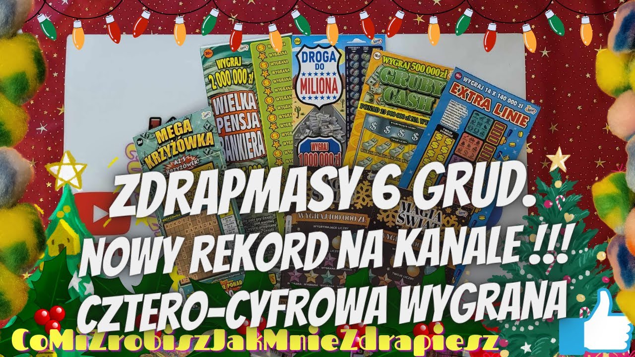 Zdrapmasy 2024 nowy Rekord na kanale 🎄💥💥🎄❤️🔞🍀🎲 #zdrapki #zdrapkilotto #lotto #yt #youtube