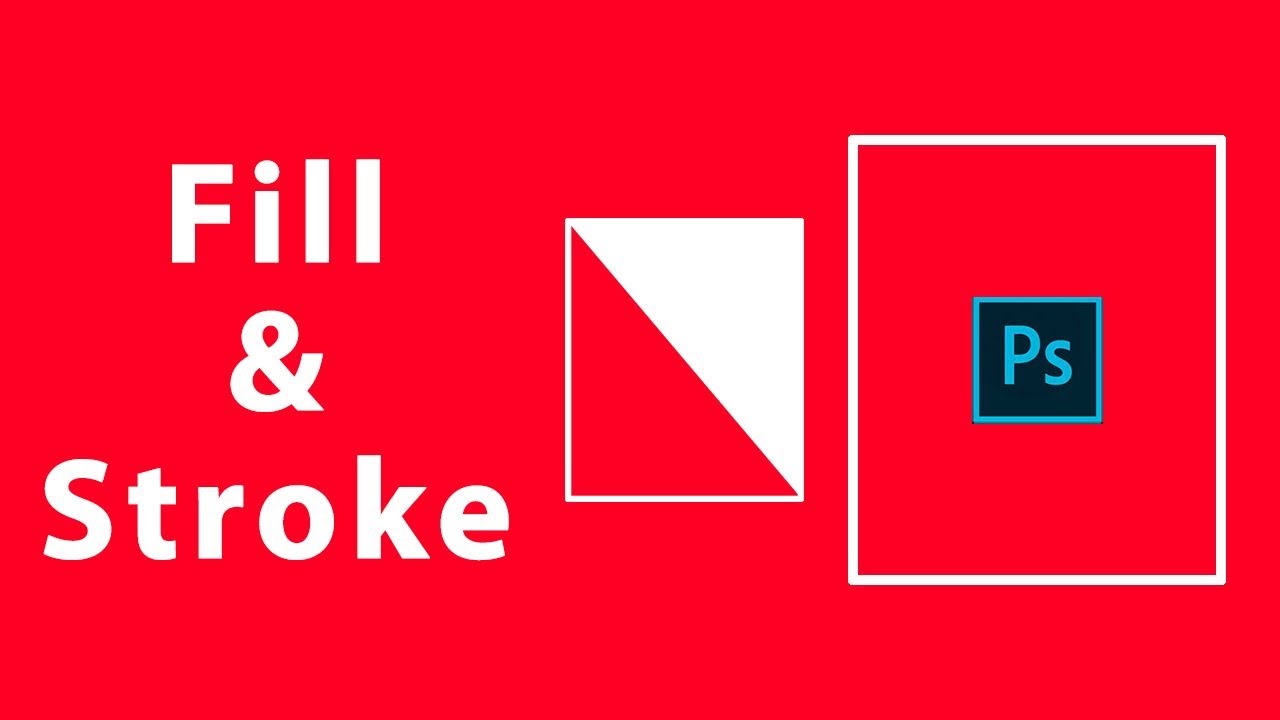 How to Fill Color in Photoshop  Stroke and Fill color in Photoshop | How to fill colour in Photoshop